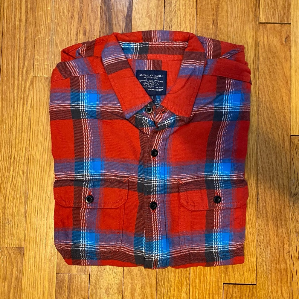 American Eagle Flannel Button Down - image 1